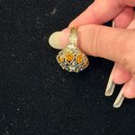 VTG Boho Style Statement Ring Size 7.5 Adjustable Silver Photo 2