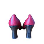 Vintage New Tothemax Red/Burgundy Chunky Block Heel Square Toe Y2K 90s size 8 Red Photo 5