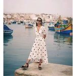 Anthropologie Maeve Breanna Wrap Polka Dot Dress size 2 XS Photo 3