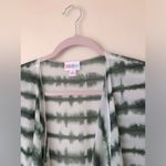 LuLaRoe  Shirley women’s Kimono White With Green Tie Dye Sheer Chiffon Size S Photo 7