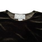 Vintage Lucia Lukken Dark Olive Green Velvet Top Size Medium Made in the USA Photo 1