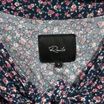 Rails  Minka Floral Print Romper Navy Blue Tie V Neck Short Sleeve Size Small Photo 1