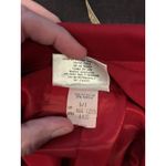 Vintage Alex Colman Suit Pantsuit Womens 5/7 Red Blazer Pants Gold Buttons 80s Size M Photo 7