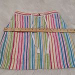Christopher & Banks Christopher Banks Size 6 Multi Color Rainbow Skort Pockets Summer Beach Kawaii Photo 2