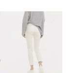 J.Crew  Martie Crop Bi Stretch Pullon Ankle Dress Pant Trousers Side Zip 4 White Photo 4
