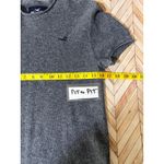 Hollister Dark Charcoal Gray Short Sleeve Knit Top Sweater S Y2K Rolled Collar Photo 6