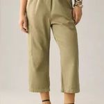 Anthropologie By - Paperbag Cargo Pull-On Crop Pants - Olive Green | Sz Sm Photo 5