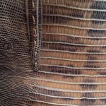 Sondra Roberts VTG Y2K Faux Snakeskin Double Handles Purse Shoulder Bag Brown Photo 10