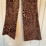 Trina Turk Giraffe Corduroy Flare Pants Sz 4 Tan Brown Photo 3