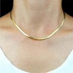 Boutique NEW Unisex‎ 2mm Gold Filled Layering Herringbone Chain Necklace 18-20” Photo 6