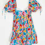 Amanda Uprichard  Sicily Dress in Miami Mini Size XS Colorful Photo 9