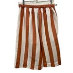 Madewell Women's Huston Pull-on Wide Leg Crop Pants Size Large • Linen Blend Photo 5