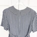 J.B.S. LTD. Vintage Gingham Rosette Maxi Dress Blue Size 16 Photo 4