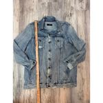 Anthropologie Able The Merly Denim Jean Jacket Trucker Style Size L Blue Size L Photo 6