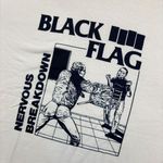 Black Flag Nervous Breakdown Punk Rock Band T-Shirt Size Extra Large Photo 3