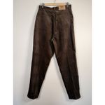 Woolrich  Brushed Pants Women's Sz 12 Brown Relaxed Straight Chinos Pleated NWT Photo 1