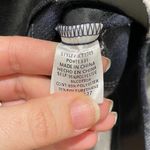 La Miel Plaid Flannel Oversized Shirt Jacket Navy Blue & White Size Small Photo 5