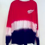 Fanatics Detroit Red Wings Ombré Spirit Jersey Oversized Women's Large Red Black Photo 5