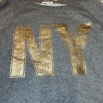 Aeropostale Crewneck Sweatshirt Womens XL Grey Distressed Graphic NY Print Y2K Photo 4