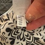 Loft  Black and White Cowl Draped Neck Sleeveless Blouse 
XL Photo 8