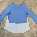 J.Jill Striped Tunic Top Long Sleeve Layering Blue White Size‎ M Minimalist Size M Photo 0