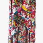 Goa Beachwear By Japna Wrap Tropical Ruffled Skirt and Top Beachwear Womens Set Red Size L Photo 0