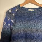 Barbour  ladies mohair wool blend pullover fair isle style sweater size small Photo 4