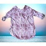 H by Halston H Halston Tie Dye Tunic Top Sz 1X? Lilac Swimsuit Cover Up Dress Roll T… Photo 4
