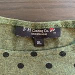 FH Clothing Co. Polka Dot Top with Pocket Casual Green XL Funky USA Comfy Artsy Photo 2