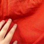 Trina Turk  Bright Orange Mid Rise Straight‎ Leg Ankle Dress Pants Size 2 Photo 7