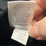 Garnet Hill Womens Size Medium Black Pull-On Pleated Pants Two Pockets Stretch Photo 3