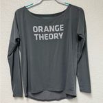 ORANGE THEORY Women's Charcoal Long Sleeve Tee Size XS Photo 2