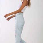 Revice Denim Revice Ex Boyfriend Light Wash High Waist Distressed Straight Leg Jeans Size 28 Photo 1