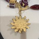 House of Harlow 1960 | Sunburst Pend Necklace w/ Heart Clasp & Adjustable Charms Gold Photo 7