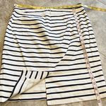 The Limited 🆕  high rise stretch knee length striped pencil skirt white b… Photo 1