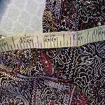 Onyx Nite  Open Front Cardigan/Shell, Size L, Sparkly Red Gold metallic Photo 5