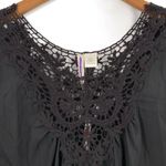 Forgotten Grace  Black Crochet‎ Bell Sleeve New S Photo 1
