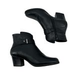 Baretraps Lane Block Heel Bootie black crocodile side zip basic boot size 6.5 Photo 6