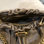 Badgley Mischka  'Little Melanie' Leather Crossbody Gray Leather Photo 10