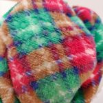 Gold Medal Mrs. Claus Green Red Plaid Christmas Slippers Size Large Photo 3