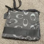 Coach 💖  Signature Stripe Gray Crossbody Photo 2