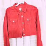 Old Navy Cropped Red corduroy Jacket Photo 0