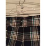 New York & Co Women's Casual Black Plaid Mini Shorts Size 6 Photo 2