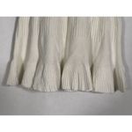 Free People solid gold rib knit mini skirt in ivory size medium Photo 4