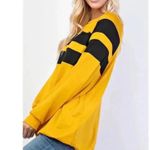 🆕Rae Mode Comfy Yellow Doble Stripe Long Sleeve Tunic M 🆕 Size M Photo 2