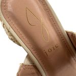 Joie  Niki Raffia Braided Straw Slip On Sandal Neutral Size 7.5 Photo 4