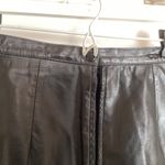 RINZI VINTAGE BLACK LEATHER MINI SKIRT Sz 7/8 EXCELLENT SHAPE Photo 4