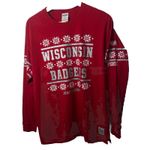 Victoria's Secret PINK  T-shirt Womens Med Red Wisconsin Badgers Campus Tee Photo 0