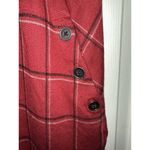 J. Jill Ponte Women Red Plaid Short Sleeve Midi Dress Stretch Size S Photo 1