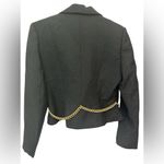 Sharagano  Paris wool black jacket with chain and ribbon detail Photo 2